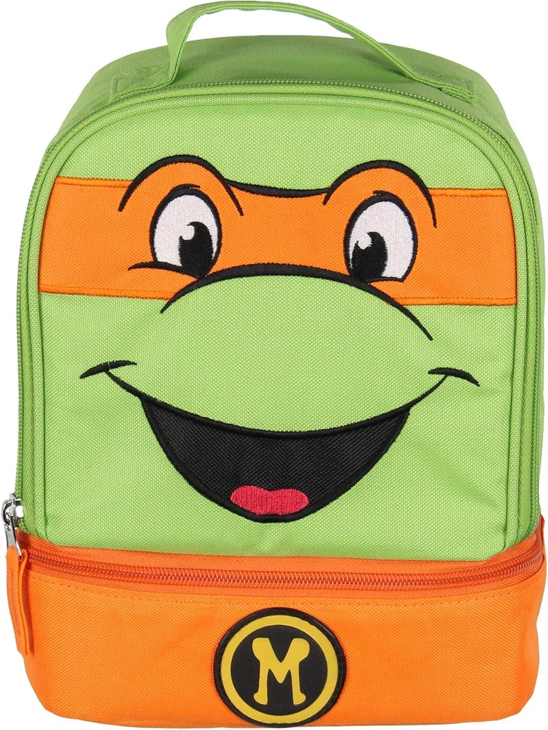 INTIMO Teenage Mutant Ninja Turtles TMNT All Turtles Dual Compartment Lunch Box (Michelangelo) - Image 2